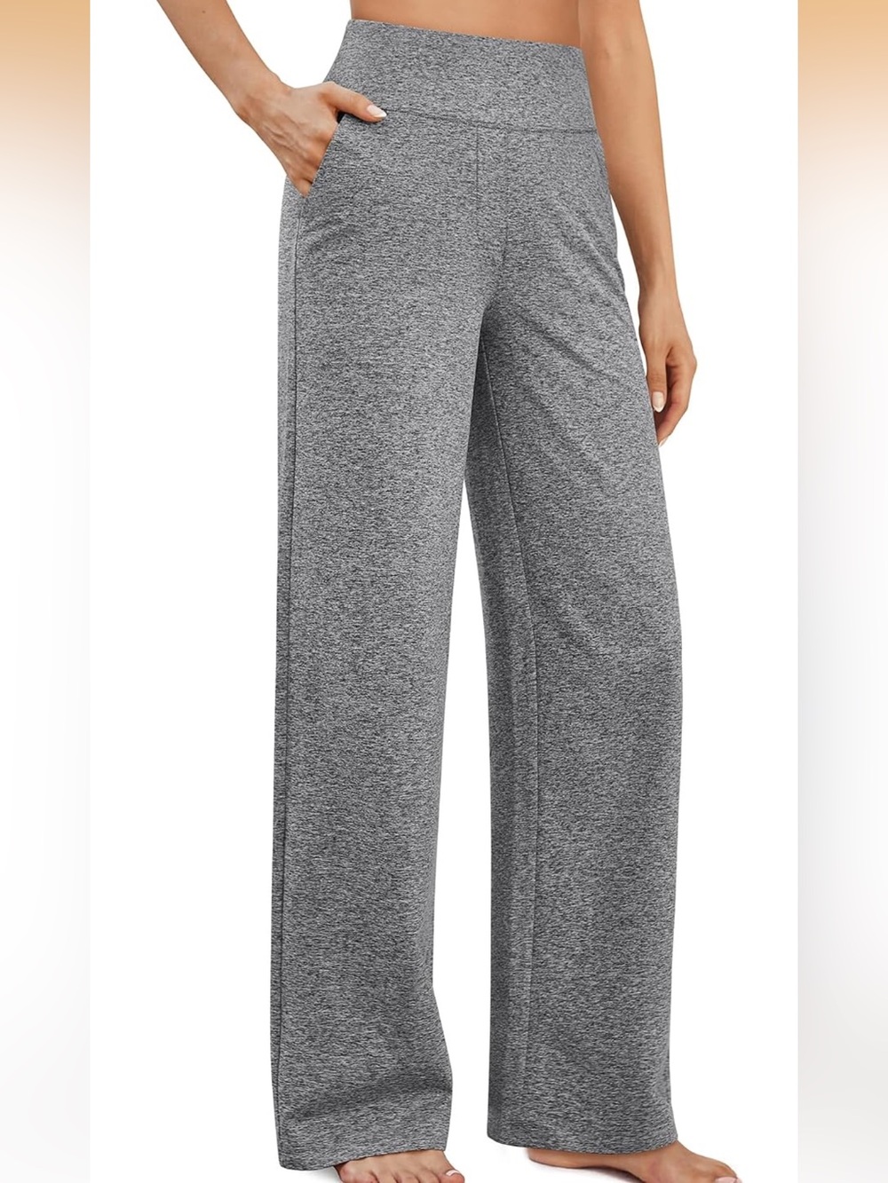 NWT G4Free Gray Wide-Leg Yoga Pants